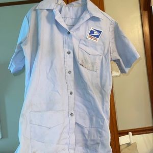 USPS Lot of 5 womens shirt jacks and one MOISTURE-wick mens medium shirt